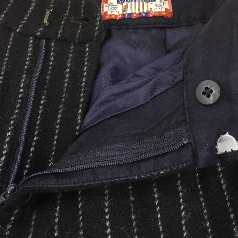 グリーンレーベルリラクシング green label relaxing パンツ ショートパンツ 38 ストライプ 黒 / ブラック / X 白 / ホワイト / レディース USED 古着 中古 10043057