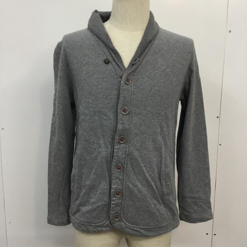 アーバンリサーチ URBAN RESEARCH カーディガン 長袖 ショールカラー 40 無地 灰 / グレー / メンズ USED 古着 中古 10043063