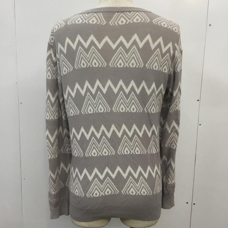 アーバンリサーチ URBAN RESEARCH カーディガン 長袖 ジャガードニットカーデ 38 白 / ホワイト / X 灰 / グレー / メンズ USED 古着 中古 10043065
