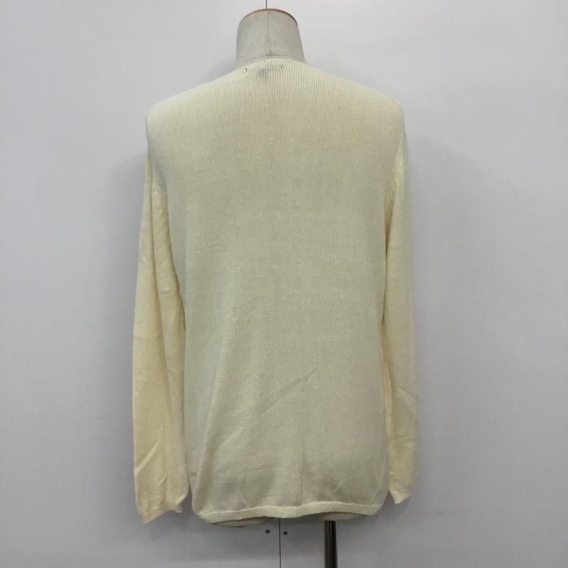 アーバンリサーチ URBAN RESEARCH ニット、セーター 長袖 40 無地 アイボリー / アイボリー / メンズ USED 古着 中古 10043071