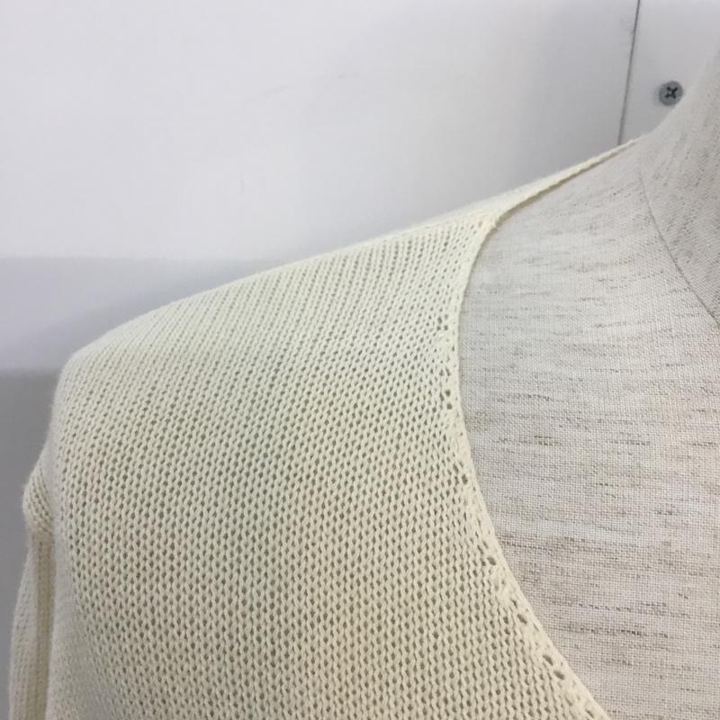 アーバンリサーチ URBAN RESEARCH ニット、セーター 長袖 40 無地 アイボリー / アイボリー / メンズ USED 古着 中古 10043071