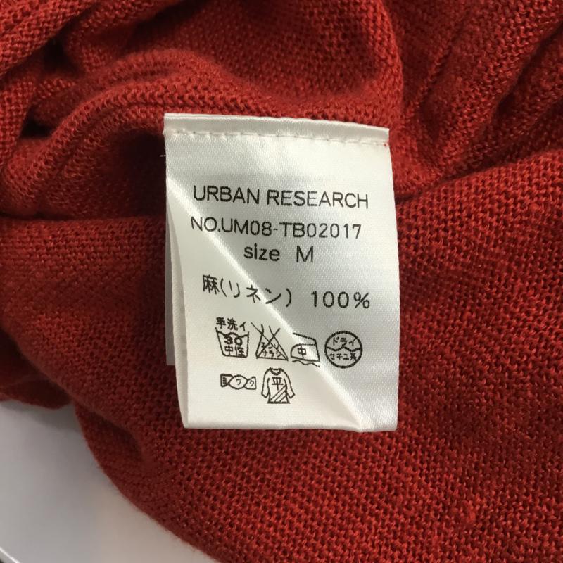 アーバンリサーチ URBAN RESEARCH ニット、セーター 七分袖 麻 リネン M 橙 / オレンジ / メンズ USED 古着 中古 10043074