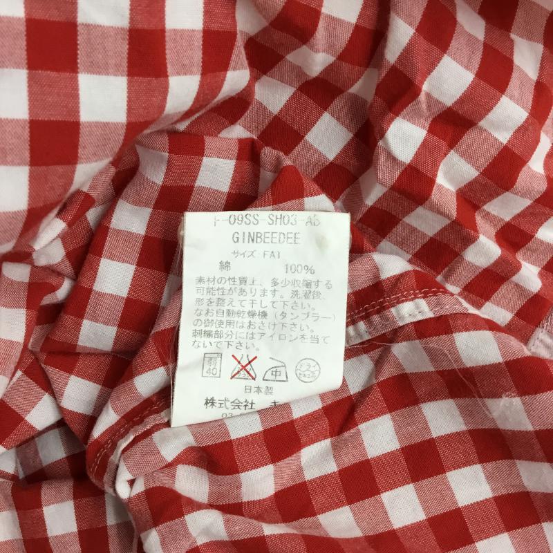 エフエイティー FAT シャツ、ブラウス 長袖 チェックシャツ XL チェック 赤 / レッド / メンズ USED 古着 中古 10043088