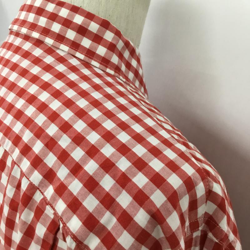 エフエイティー FAT シャツ、ブラウス 長袖 チェックシャツ XL チェック 赤 / レッド / メンズ USED 古着 中古 10043088