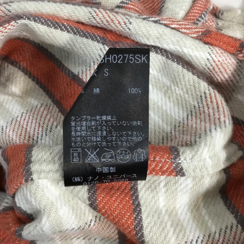 ナノユニバース nano・universe シャツ、ブラウス 長袖 チェックシャツ S チェック マルチカラー / マルチカラー / メンズ USED 古着 中古 10043098