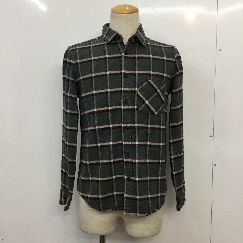 ハレ HARE シャツ、ブラウス 長袖 チェックシャツ S チェック 灰 / グレー / メンズ USED 古着 中古 10043103