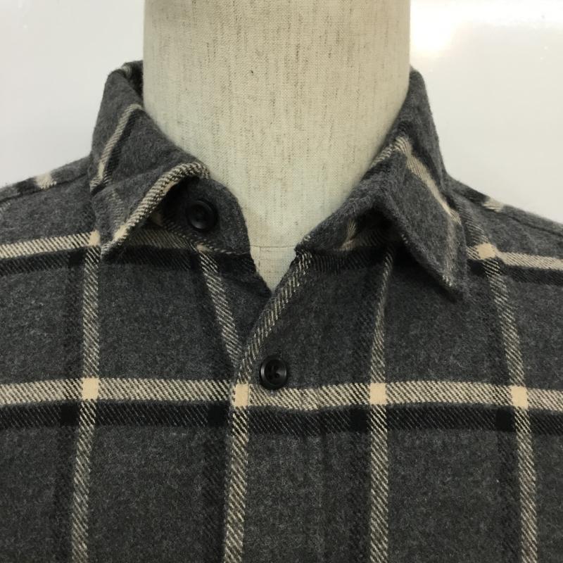 ハレ HARE シャツ、ブラウス 長袖 チェックシャツ S チェック 灰 / グレー / メンズ USED 古着 中古 10043103