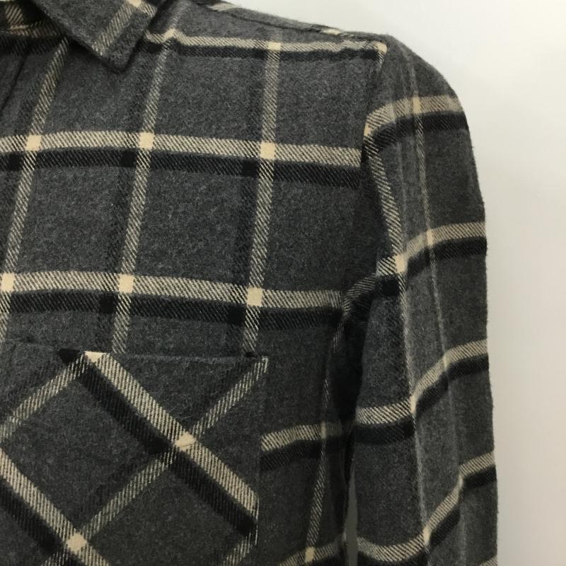 ハレ HARE シャツ、ブラウス 長袖 チェックシャツ S チェック 灰 / グレー / メンズ USED 古着 中古 10043103