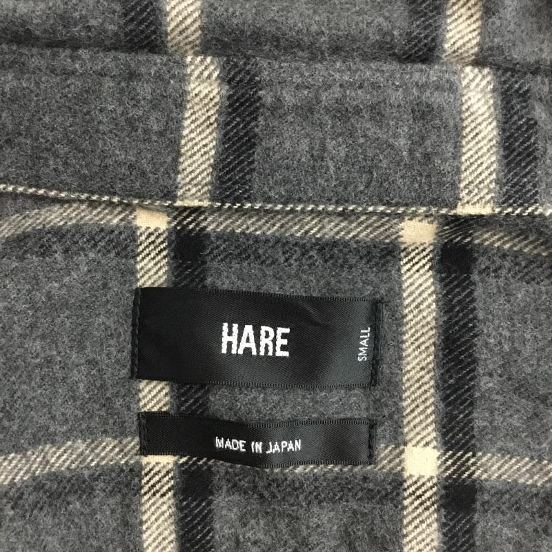 ハレ HARE シャツ、ブラウス 長袖 チェックシャツ S チェック 灰 / グレー / メンズ USED 古着 中古 10043103