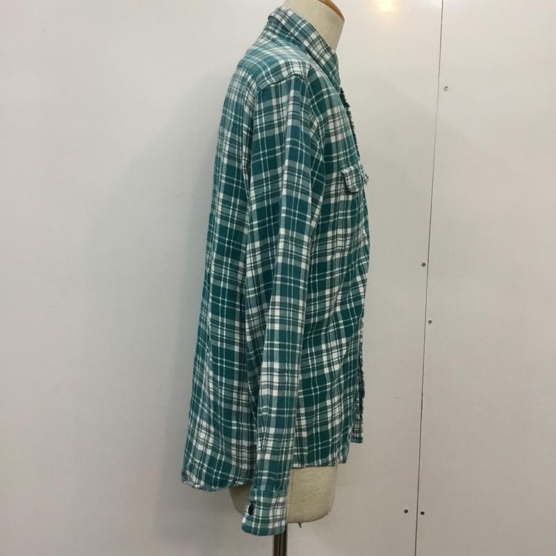 ハイスタンダード HIGH!STANDARD シャツ、ブラウス 長袖 チェック柄 M チェック 緑 / グリーン / X 白 / ホワイト / X 灰 / グレー / メンズ USED 古着 中古 10043125