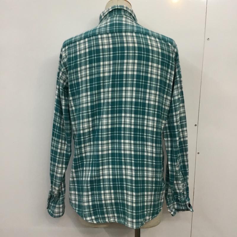 ハイスタンダード HIGH!STANDARD シャツ、ブラウス 長袖 チェック柄 M チェック 緑 / グリーン / X 白 / ホワイト / X 灰 / グレー / メンズ USED 古着 中古 10043125