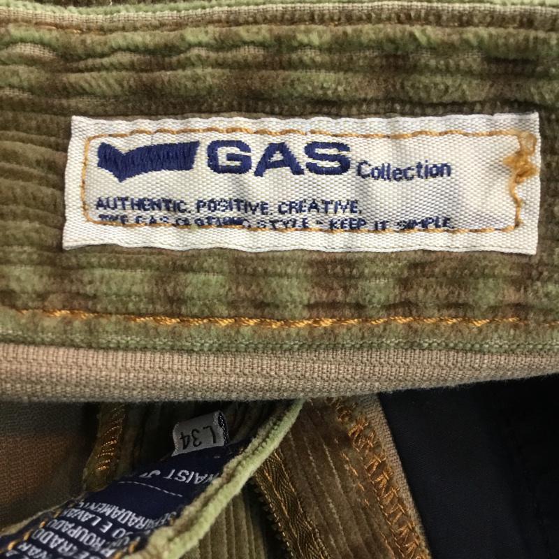 ガス GAS パンツ ワークパンツ、ペインターパンツ コーデュロイ フルレングス 無地 カーキ / カーキ / メンズ USED 古着 中古 10043128