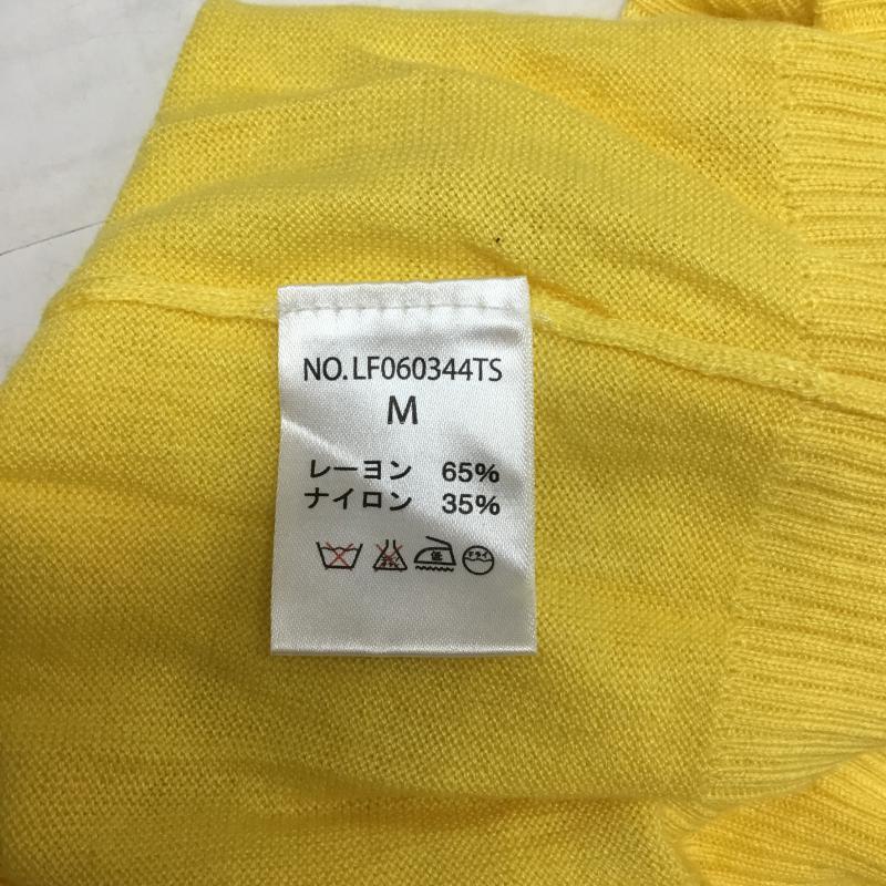 ローリーズファーム LOWRYS FARM ニット、セーター 長袖 Vネック M 無地 黄 / イエロー / レディース USED 古着 中古 10043199