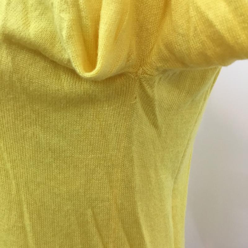 ローリーズファーム LOWRYS FARM ニット、セーター 長袖 Vネック M 無地 黄 / イエロー / レディース USED 古着 中古 10043199
