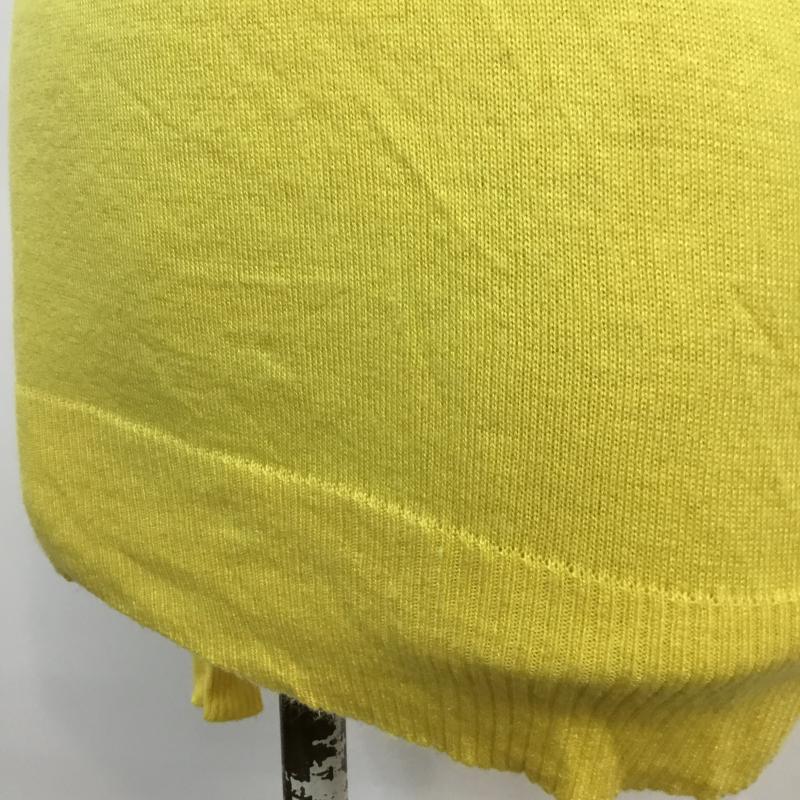 ローリーズファーム LOWRYS FARM ニット、セーター 長袖 Vネック M 無地 黄 / イエロー / レディース USED 古着 中古 10043199