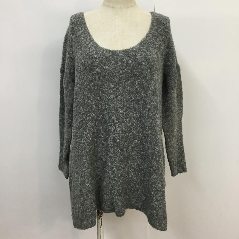 バナーバレット BANNER BARRETT ニット、セーター 長袖 38 無地 灰 / グレー / レディース USED 古着 中古 10043207