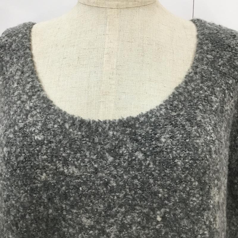 バナーバレット BANNER BARRETT ニット、セーター 長袖 38 無地 灰 / グレー / レディース USED 古着 中古 10043207