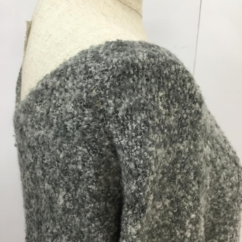 バナーバレット BANNER BARRETT ニット、セーター 長袖 38 無地 灰 / グレー / レディース USED 古着 中古 10043207