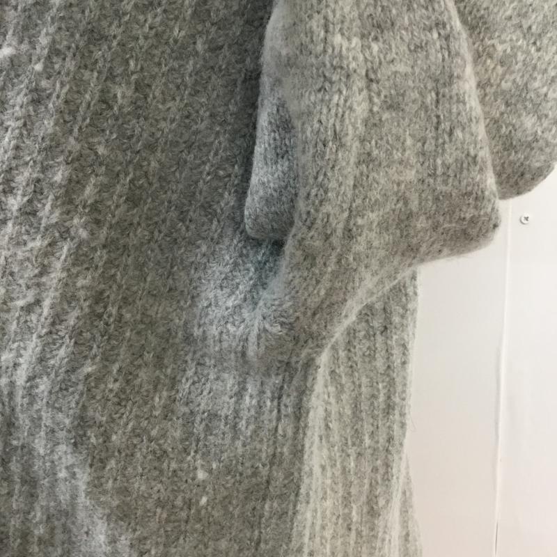 ジーナシス JEANASIS ニット、セーター 長袖 FREE 無地 灰 / グレー / レディース USED 古着 中古 10043227