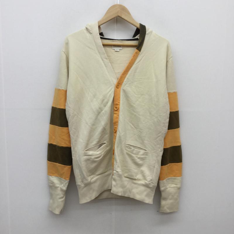 ディーゼル DIESEL カーディガン 長袖 フード付きカーディガン S 橙 / オレンジ / X アイボリー / アイボリー / メンズ USED 古着 中古 10043232