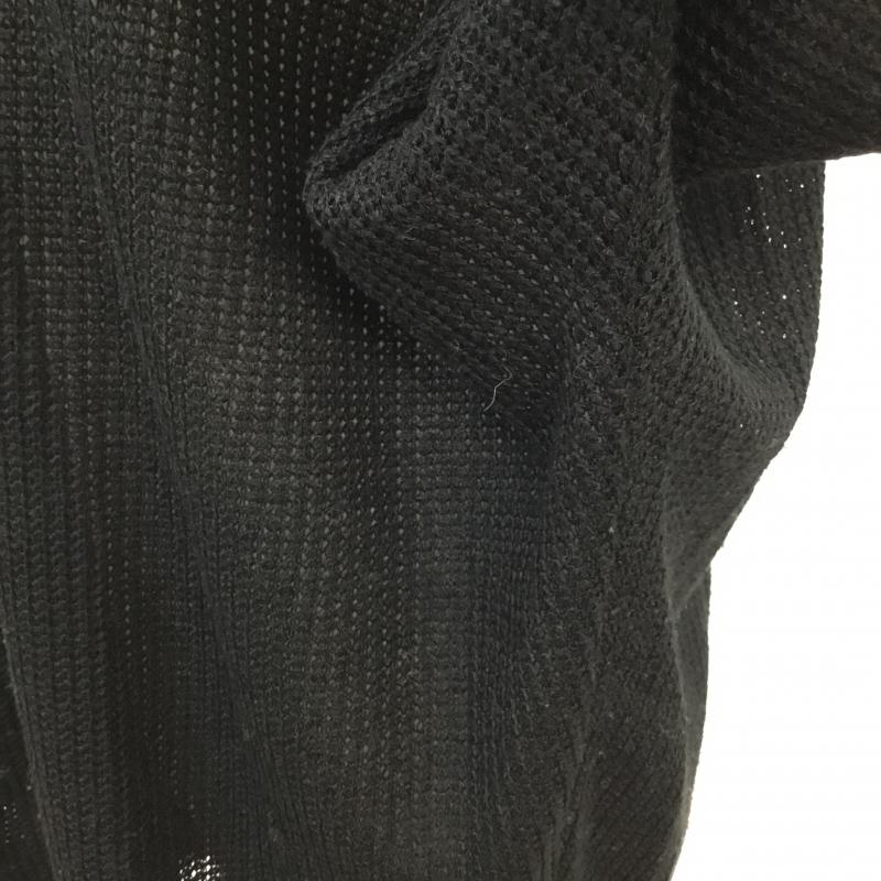 イング INGNI ニット、セーター 半袖 M 無地 ベージュ / ベージュ / X 黒 / ブラック / レディース USED 古着 中古 10043236