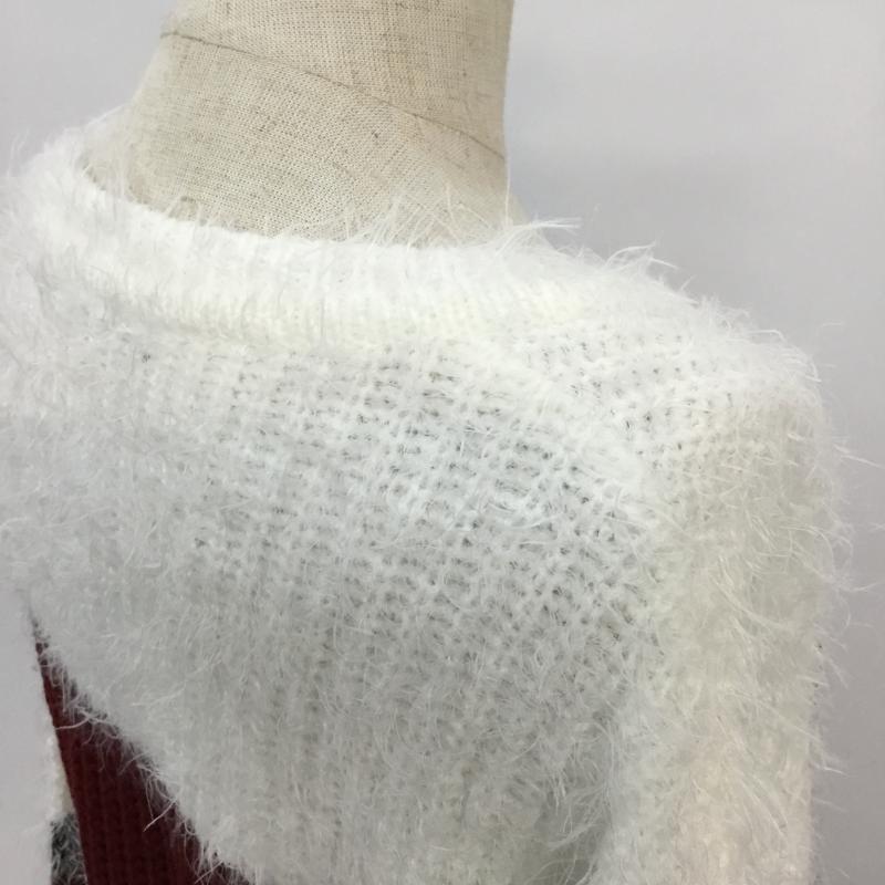 イング INGNI ニット、セーター 長袖 M ボーダー柄 マルチカラー / マルチカラー / レディース USED 古着 中古 10043358