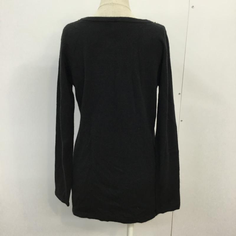 ビッキー VICKY ニット、セーター 長袖 2 無地 黒 / ブラック / レディース USED 古着 中古 10043422