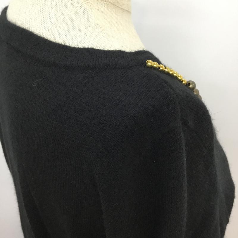 ビッキー VICKY ニット、セーター 長袖 2 無地 黒 / ブラック / レディース USED 古着 中古 10043422