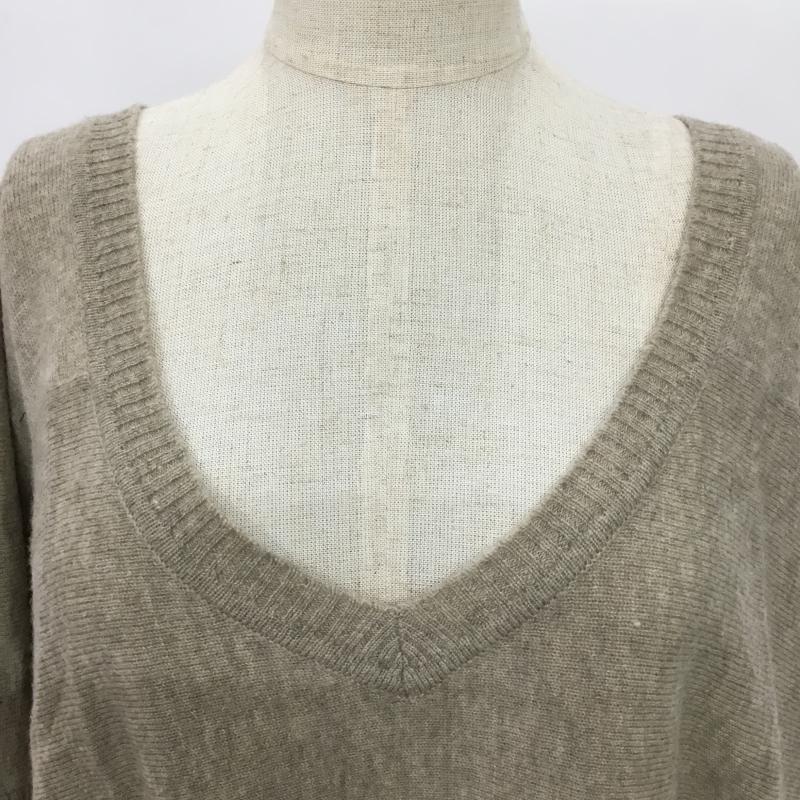 バナーバレット BANNER BARRETT ニット、セーター 七分袖 38 無地 ベージュ / ベージュ / レディース USED 古着 中古 10043432