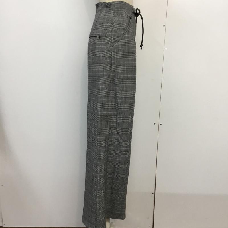 ムルーア MURUA ボトムス ボトムス ワイドパンツ チェック M チェック 灰 / グレー / レディース USED 古着 中古 10043456