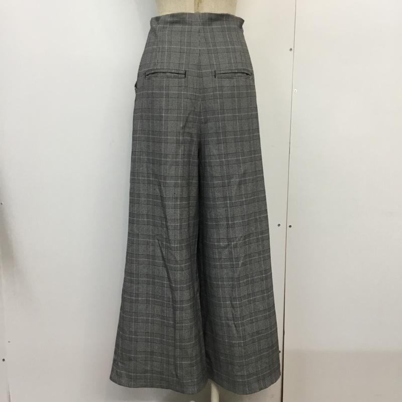 ムルーア MURUA ボトムス ボトムス ワイドパンツ チェック M チェック 灰 / グレー / レディース USED 古着 中古 10043456