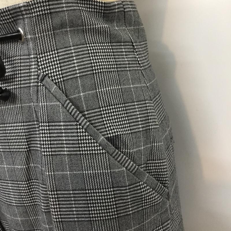 ムルーア MURUA ボトムス ボトムス ワイドパンツ チェック M チェック 灰 / グレー / レディース USED 古着 中古 10043456