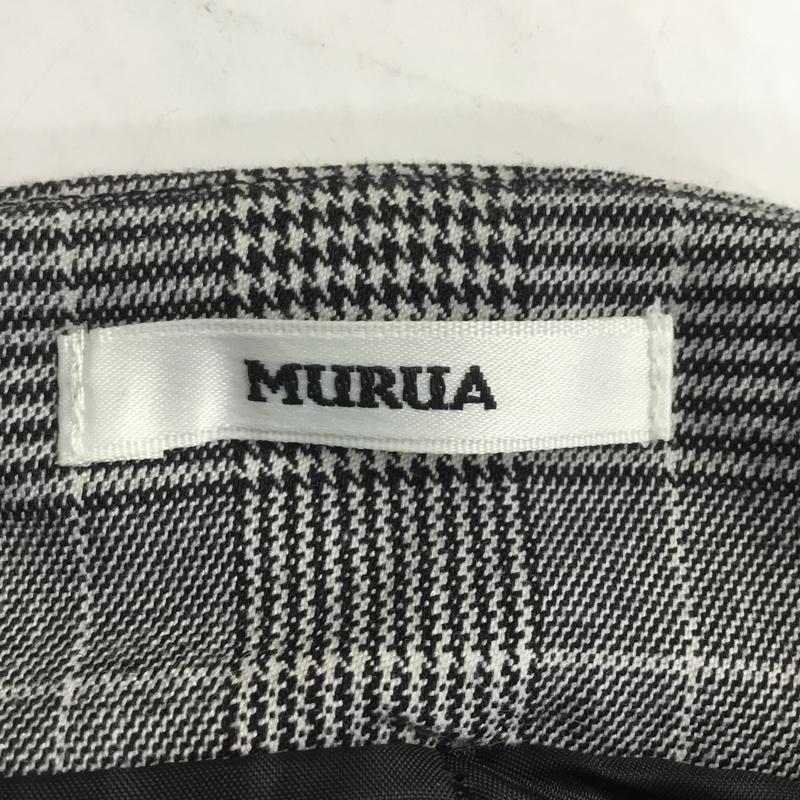ムルーア MURUA ボトムス ボトムス ワイドパンツ チェック M チェック 灰 / グレー / レディース USED 古着 中古 10043456