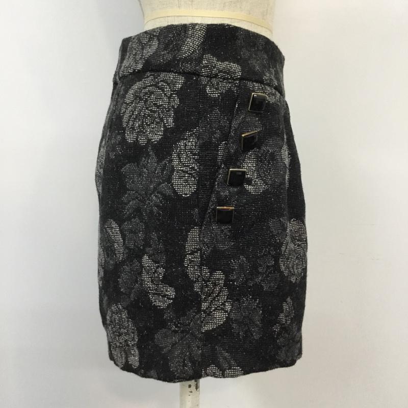 ローズバッド ROSE BUD パンツ ショートパンツ 26インチ 総柄 黒 / ブラック / レディース USED 古着 中古 10043458