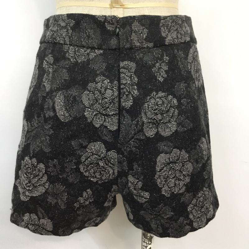 ローズバッド ROSE BUD パンツ ショートパンツ 26インチ 総柄 黒 / ブラック / レディース USED 古着 中古 10043458