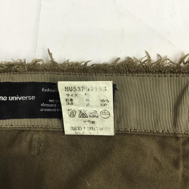 ナノユニバース nano・universe パンツ ワークパンツ、ペインターパンツ カーゴパンツ コーデュロイ 40 無地 カーキ / カーキ / メンズ USED 古着 中古 10043551
