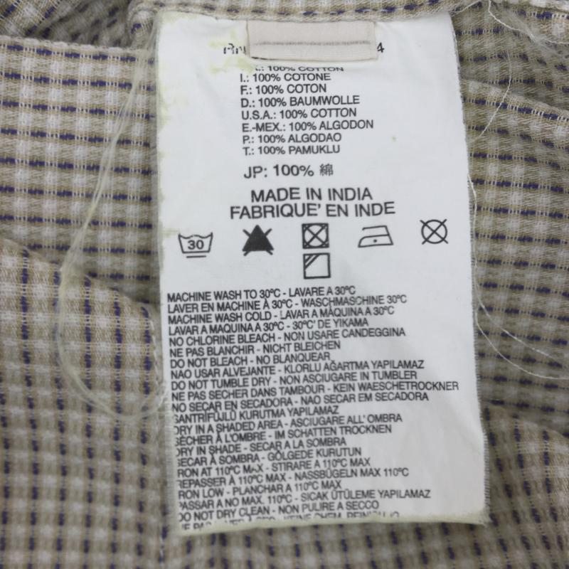 ディーゼル DIESEL シャツ、ブラウス 長袖 白 / ホワイト / X ベージュ / ベージュ / X 紫 / パープル / メンズ USED 古着 中古 10043584