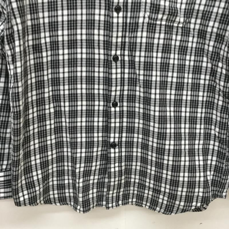 ディーゼル DIESEL シャツ、ブラウス 長袖 S チェック 白 / ホワイト / X 黒 / ブラック / メンズ USED 古着 中古 10043590