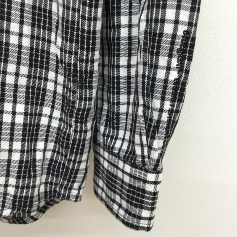 ディーゼル DIESEL シャツ、ブラウス 長袖 S チェック 白 / ホワイト / X 黒 / ブラック / メンズ USED 古着 中古 10043590