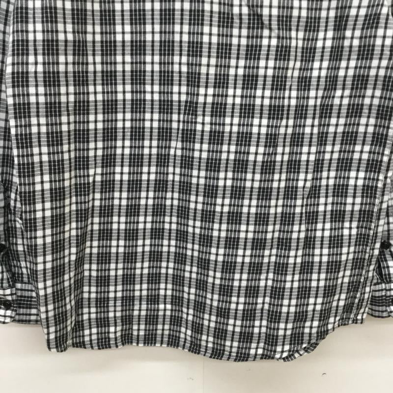 ディーゼル DIESEL シャツ、ブラウス 長袖 S チェック 白 / ホワイト / X 黒 / ブラック / メンズ USED 古着 中古 10043590