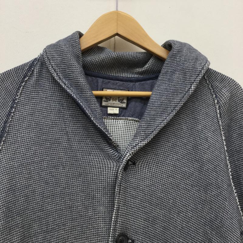 ディーゼル DIESEL カーディガン 長袖 S 白 / ホワイト / X 青 / ブルー / メンズ USED 古着 中古 10043635