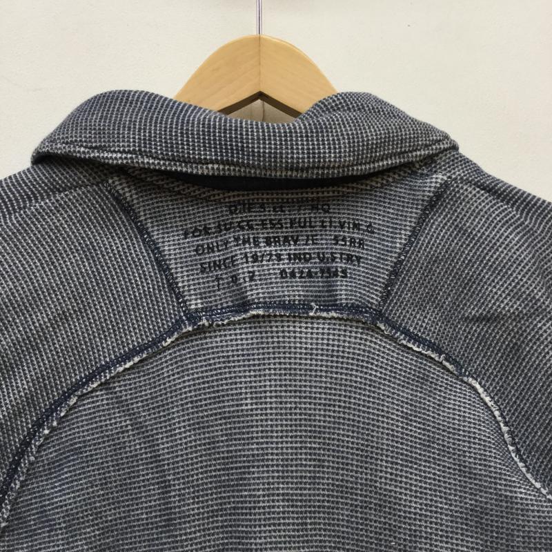 ディーゼル DIESEL カーディガン 長袖 S 白 / ホワイト / X 青 / ブルー / メンズ USED 古着 中古 10043635