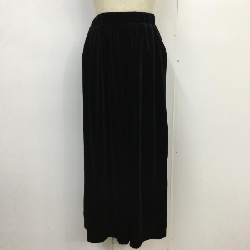 レトロガール RETRO GIRL パンツ スラックス ベロアパンツ ワイドパンツ タグ付 M 無地 黒 / ブラック / レディース USED 古着 中古 10043943