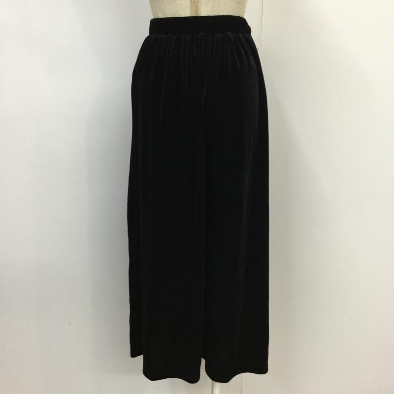 レトロガール RETRO GIRL パンツ スラックス ベロアパンツ ワイドパンツ タグ付 M 無地 黒 / ブラック / レディース USED 古着 中古 10043943