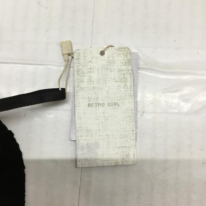 レトロガール RETRO GIRL パンツ スラックス ベロアパンツ ワイドパンツ タグ付 M 無地 黒 / ブラック / レディース USED 古着 中古 10043943