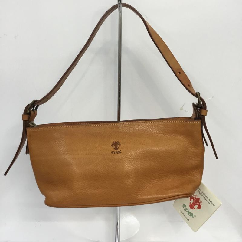 チーバ CI-VA ハンドバッグ ハンドバッグ タグ付き 無地 キャメル / キャメル / レディース USED 古着 中古 10044102