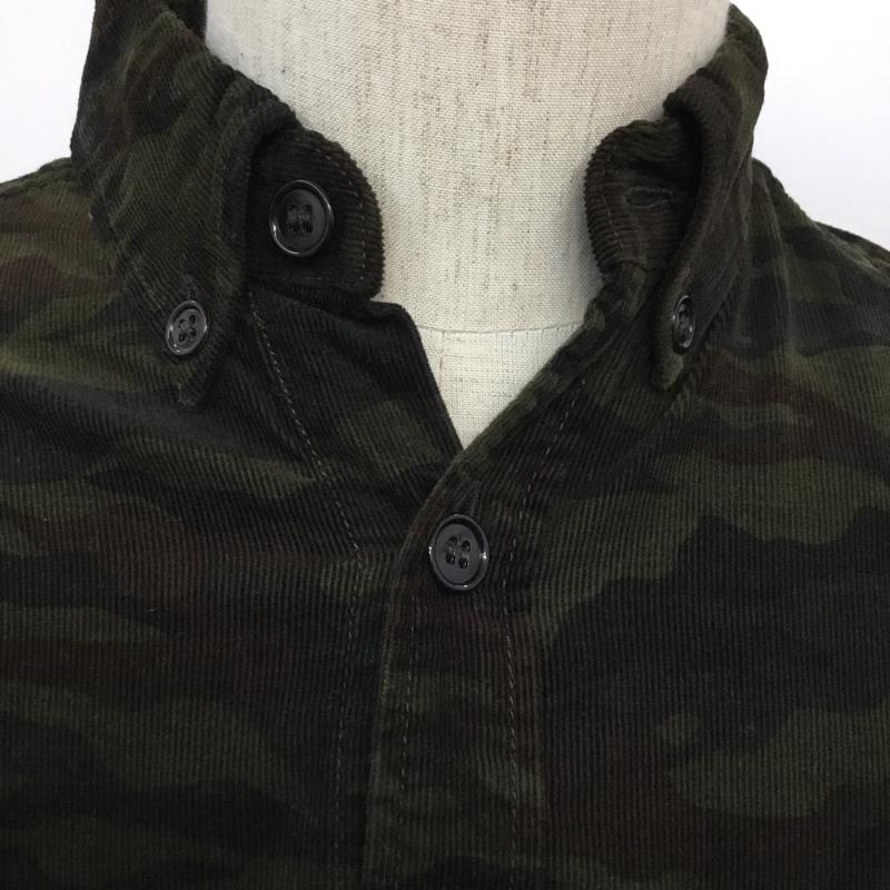 ガイジンメイド GAIJIN MADE シャツ、ブラウス 長袖 カモ柄 S カモフラージュ柄・迷彩 カーキ / カーキ / メンズ USED 古着 中古 10044120