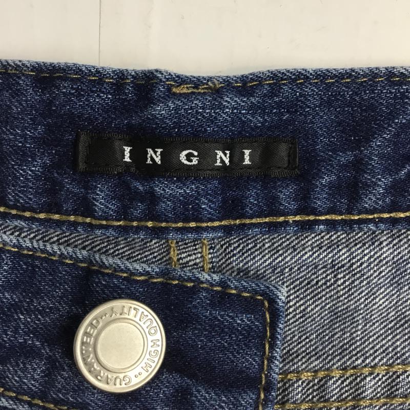 イング INGNI パンツ デニム、ジーンズ ダメージデニム M 無地 インディゴ / インディゴ / レディース USED 古着 中古 10044160