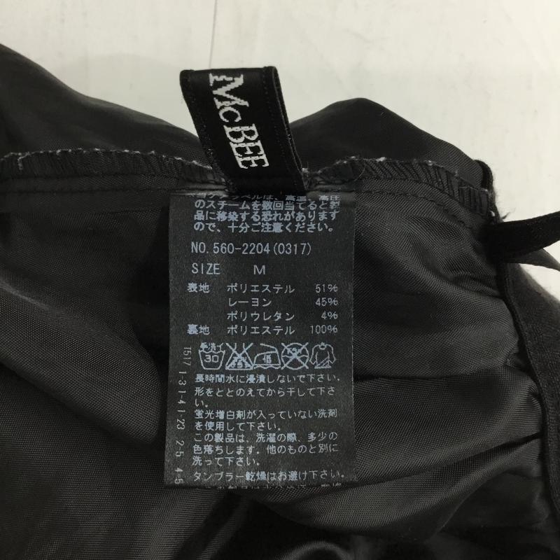 セシルマクビー CECIL McBEE スカート ミニスカート M 無地 黒 / ブラック / レディース USED 古着 中古 10044385