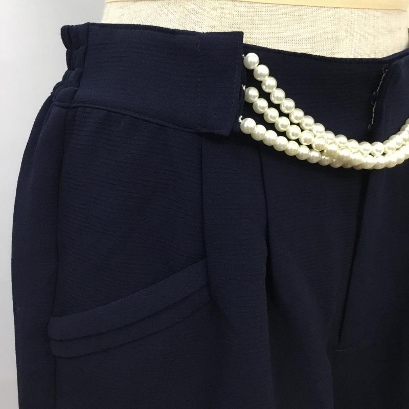 ページボーイ PAGEBOY パンツ ショートパンツ FREE 無地 紺 / ネイビー / レディース USED 古着 中古 10044649